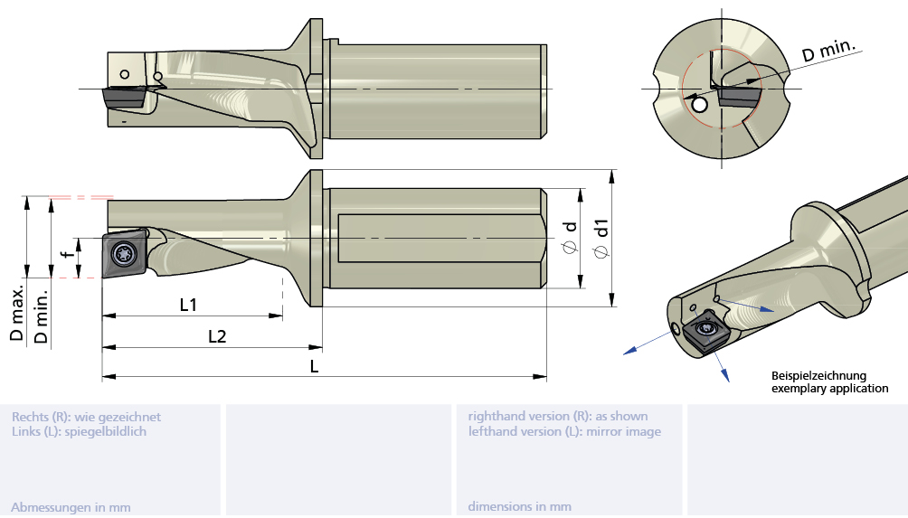 DT Max Klemmhalter / tool holder ø25x109.5, L1=40.5, øD=18