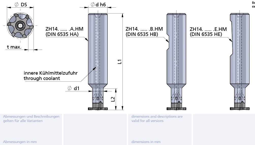 Mini Mill Fräserschaft/Toolholder D=12x110 L2=42 d1=9.5