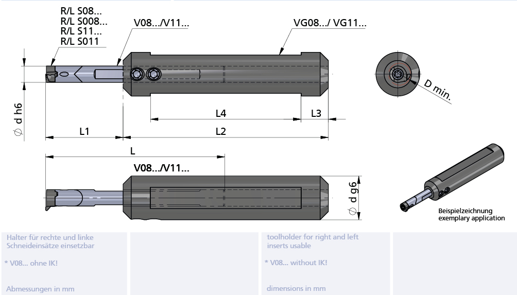 Grundhalter VG D=20x75mm